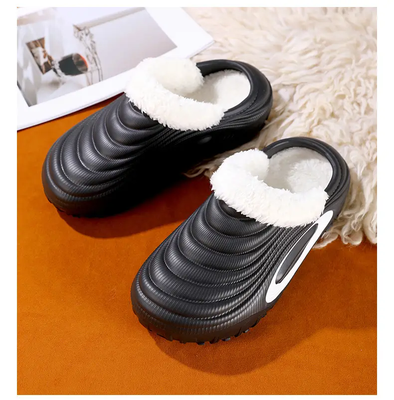 Women's Warm Cotton Slip-On Shoes Cream New Autumn Winter — feature 18