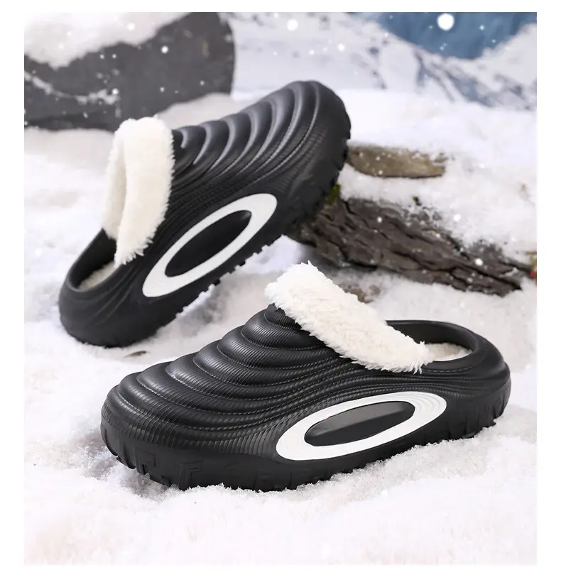 Women's Warm Cotton Slip-On Shoes Cream New Autumn Winter — feature 19