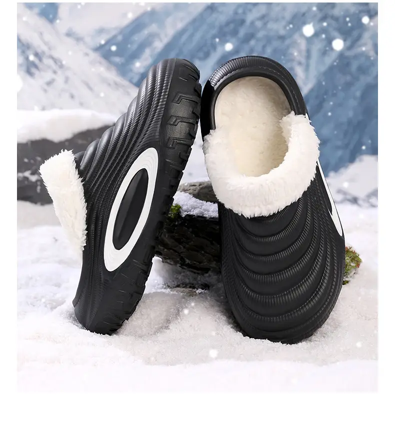 Women's Warm Cotton Slip-On Shoes Cream New Autumn Winter — feature 20