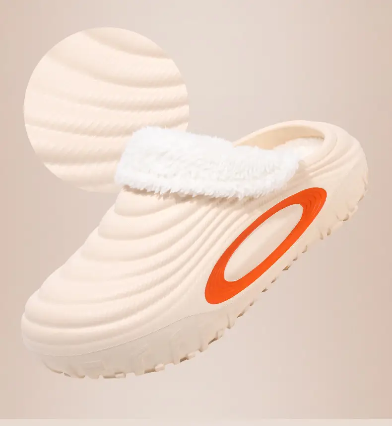 Women's Warm Cotton Slip-On Shoes Cream New Autumn Winter — feature 6