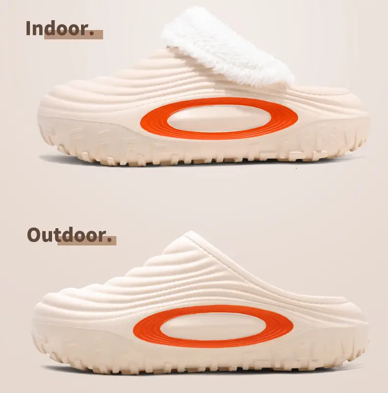 Women's Warm Cotton Slip-On Shoes Cream New Autumn Winter — feature 8
