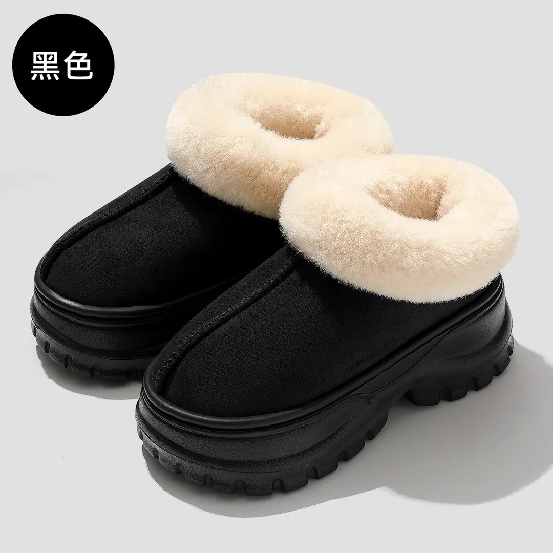 Household Cotton Slippers for Women Winter Indoor Home Non-Slip Warm Men's Winter Bedroom Plush Cotton Slippers Men's Winter Wholesale - Image 7
