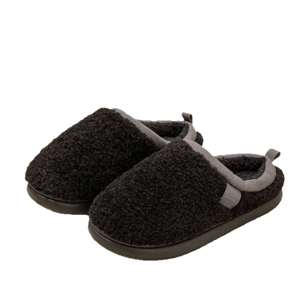 Cotton Slippers for Men, Autumn and Winter 2026 New Style, Home Indoor Plush Warm Slippers for Couples, Non-Slip and Wear-Resistant Cotton Slippers for Outdoor Wear - Image 9