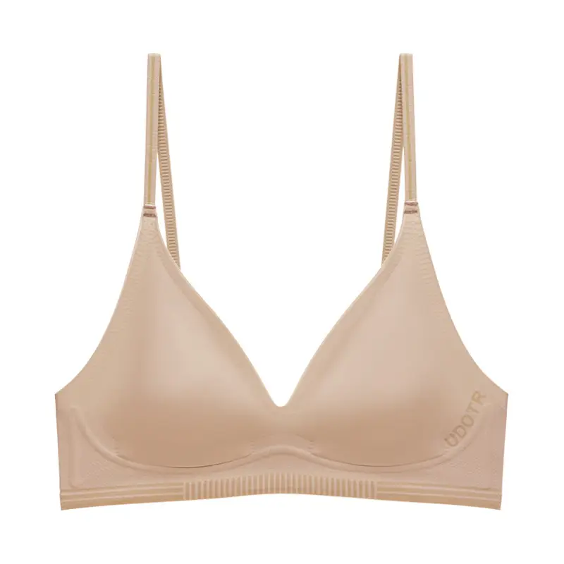 Seamless, Wire-Free French Style Thin Rabbit Ear Bra, Breast-Retracting, Comfortable, Breathable, Soft Support, Anti-Bulge Bra