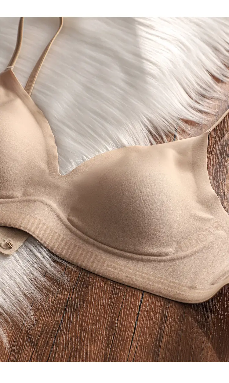 Seamless, Wire-Free French Style Thin Rabbit Ear Bra, Breast-Retracting, Comfortable, Breathable, Soft Support, Anti-Bulge Bra — feature 4