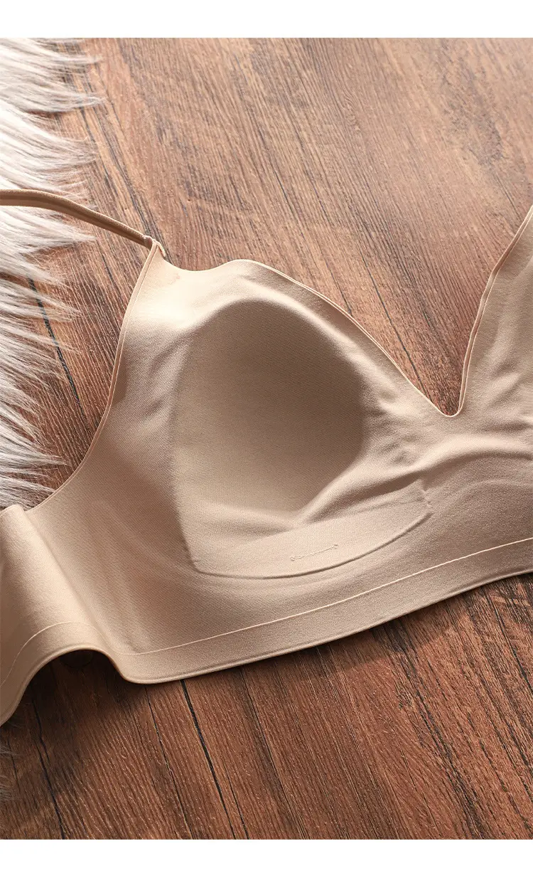 Seamless, Wire-Free French Style Thin Rabbit Ear Bra, Breast-Retracting, Comfortable, Breathable, Soft Support, Anti-Bulge Bra — feature 7