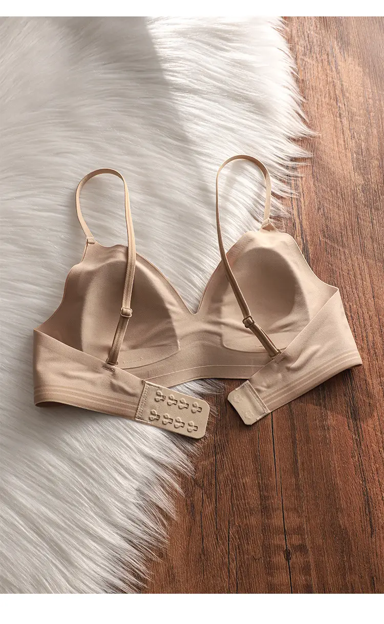 Seamless, Wire-Free French Style Thin Rabbit Ear Bra, Breast-Retracting, Comfortable, Breathable, Soft Support, Anti-Bulge Bra — feature 9