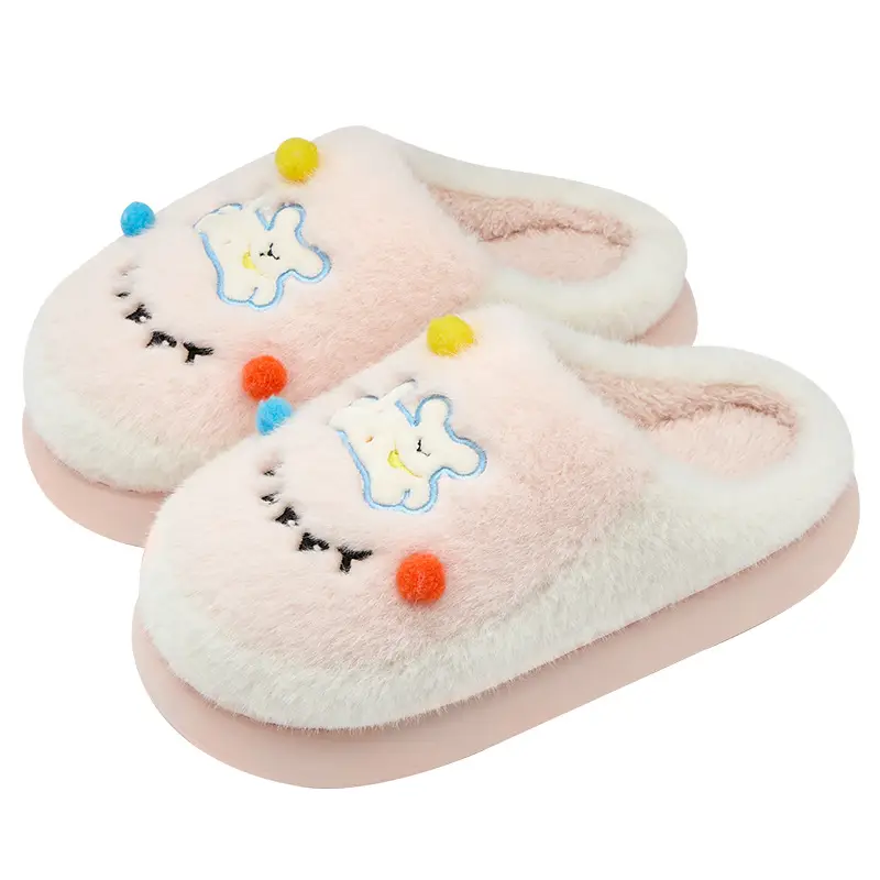 Cute Plush Cotton Slippers for Women Winter 2025 - Image 10