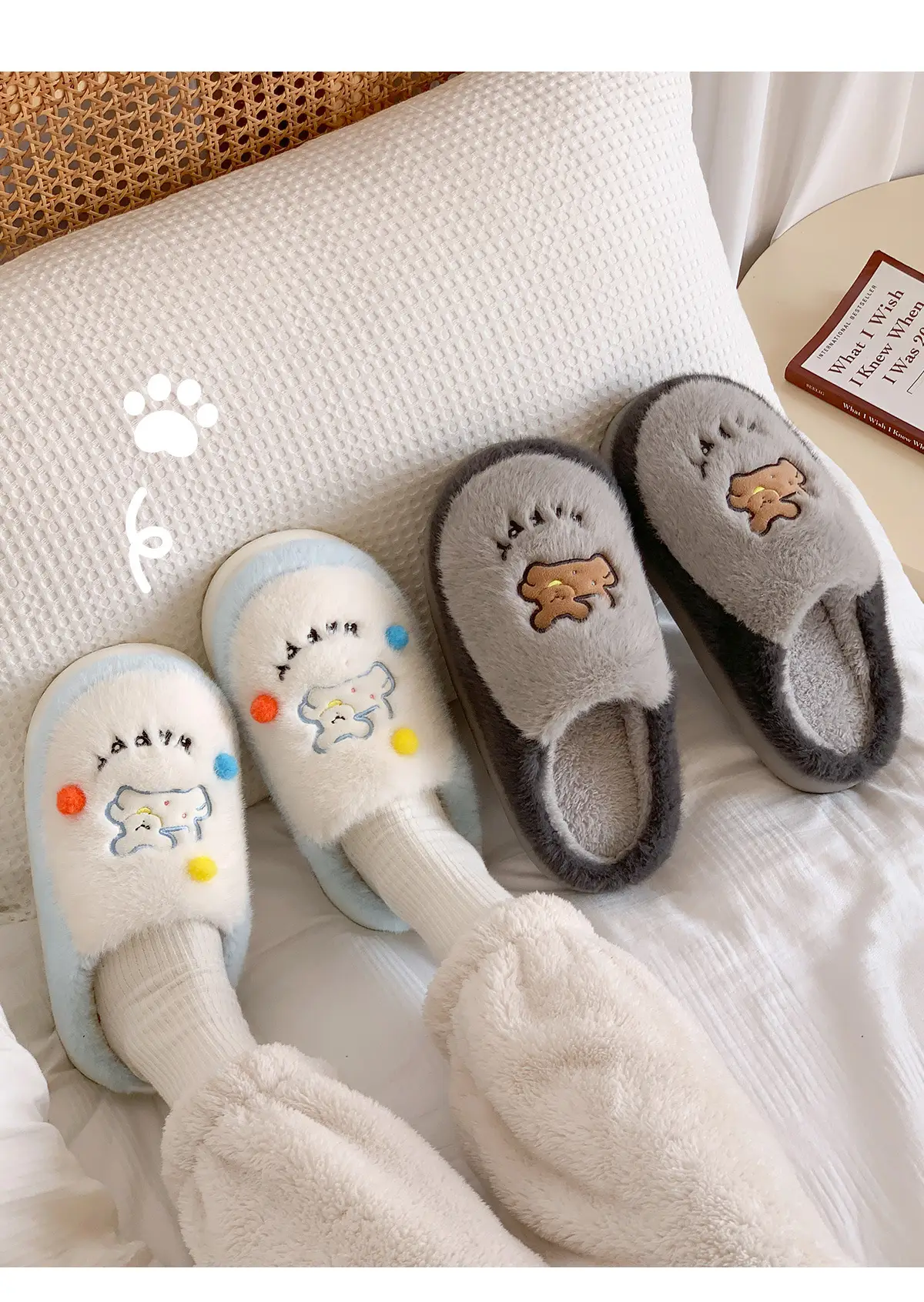 Cute Plush Cotton Slippers for Women Winter 2025 — feature 14