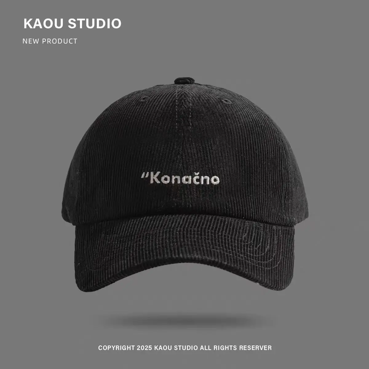 Korean Embroidered Corduroy Cap Women Winter Men — feature 4