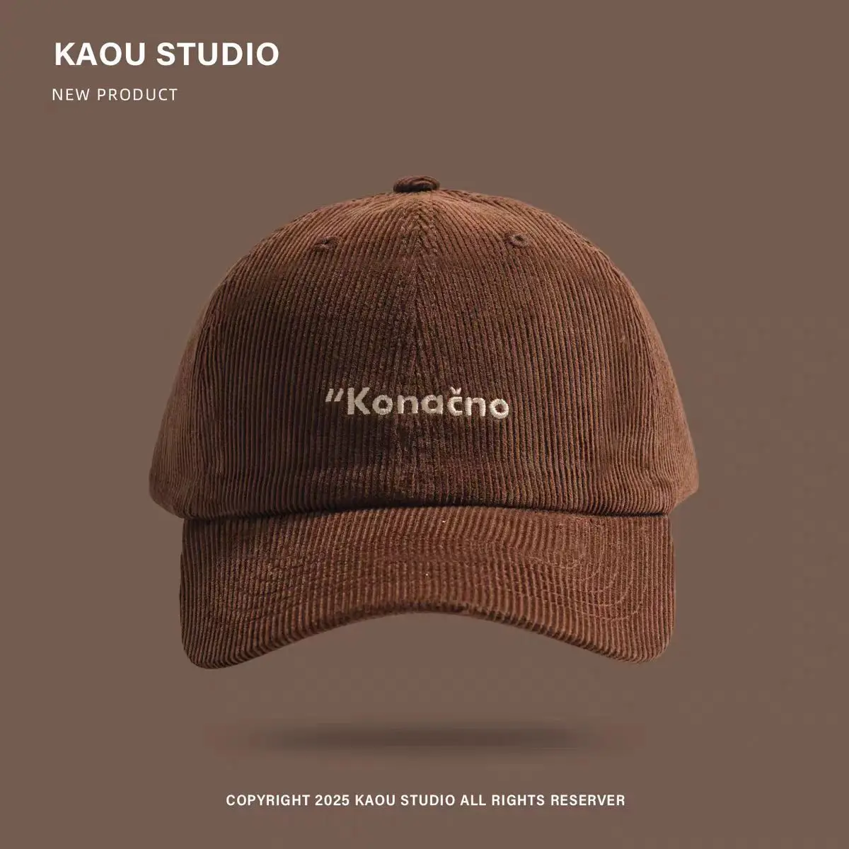 Korean Embroidered Corduroy Cap Women Winter Men — feature 7
