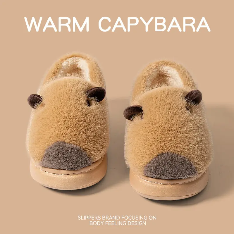 Women's Warm Cotton Capybara Slippers Winter 2025 - Image 8