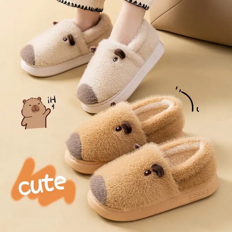 Women's Warm Cotton Capybara Slippers Winter 2025 - Image 10