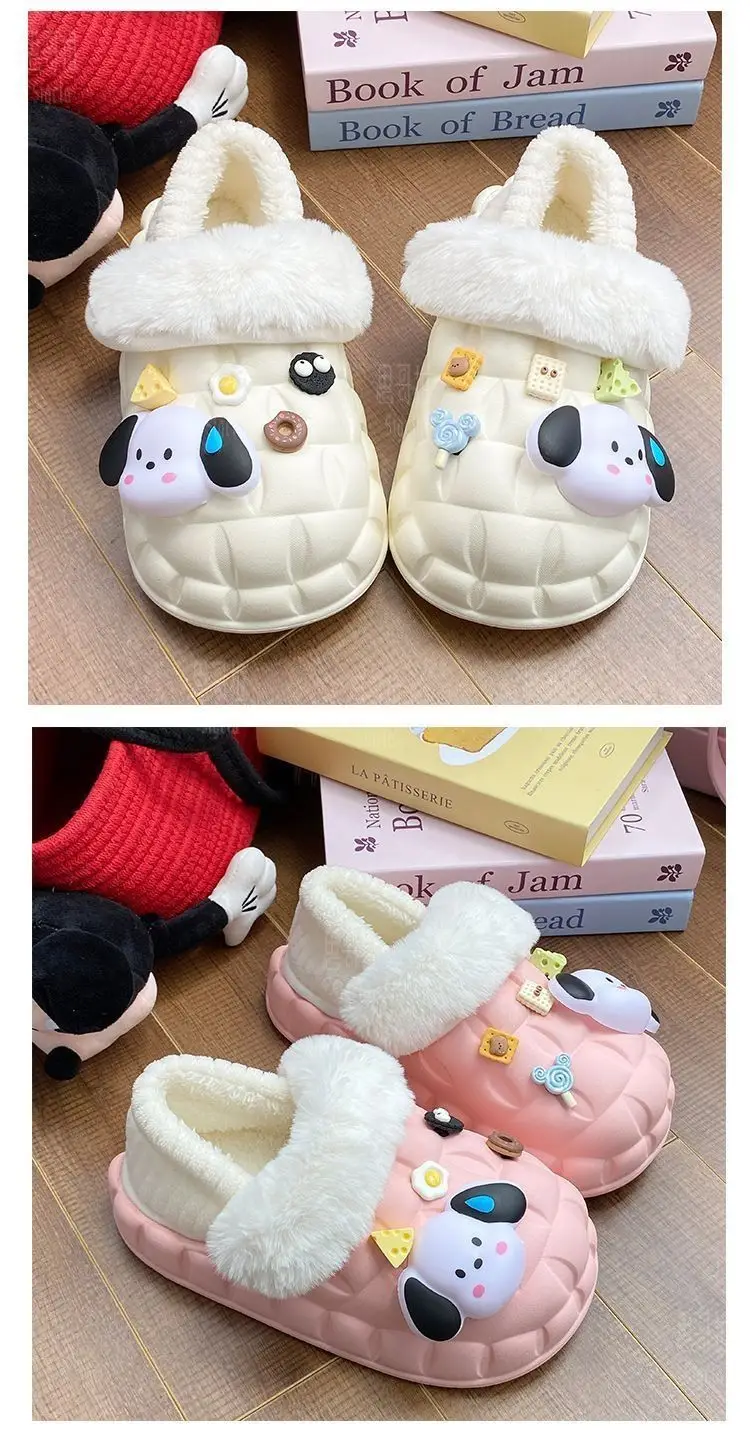 Cartoon Dog Winter Cotton Slippers for Women — feature 31