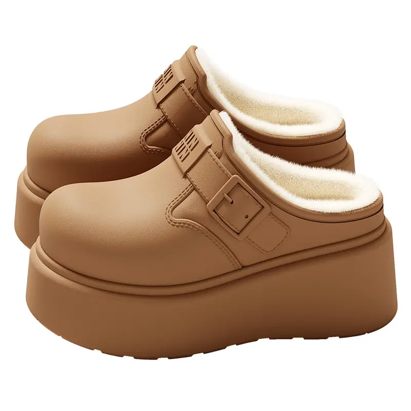 Waterproof Cotton Slippers for Women in Winter, Eva Thick-Soled Outerwear, Plush and Warm, Home Indoor Use, Women's Cotton Slippers Wholesale - Image 10