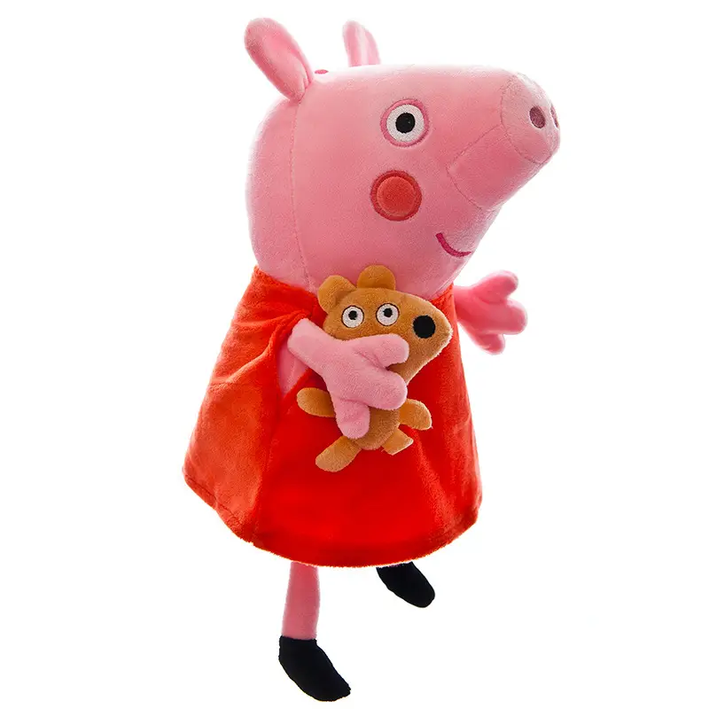 Peppa Pig and George's Family Plush Toys Cartoon Pig Doll Gift for Children Sleeping Pillow Doll