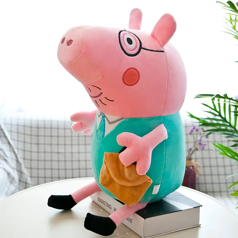 Peppa Pig and George's Family Plush Toys Cartoon Pig Doll Gift for Children Sleeping Pillow Doll