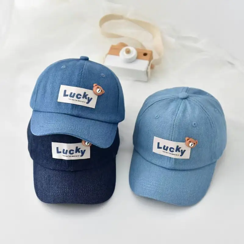 Children's Blue Baseball Caps Summer Sun Protection - Image 5