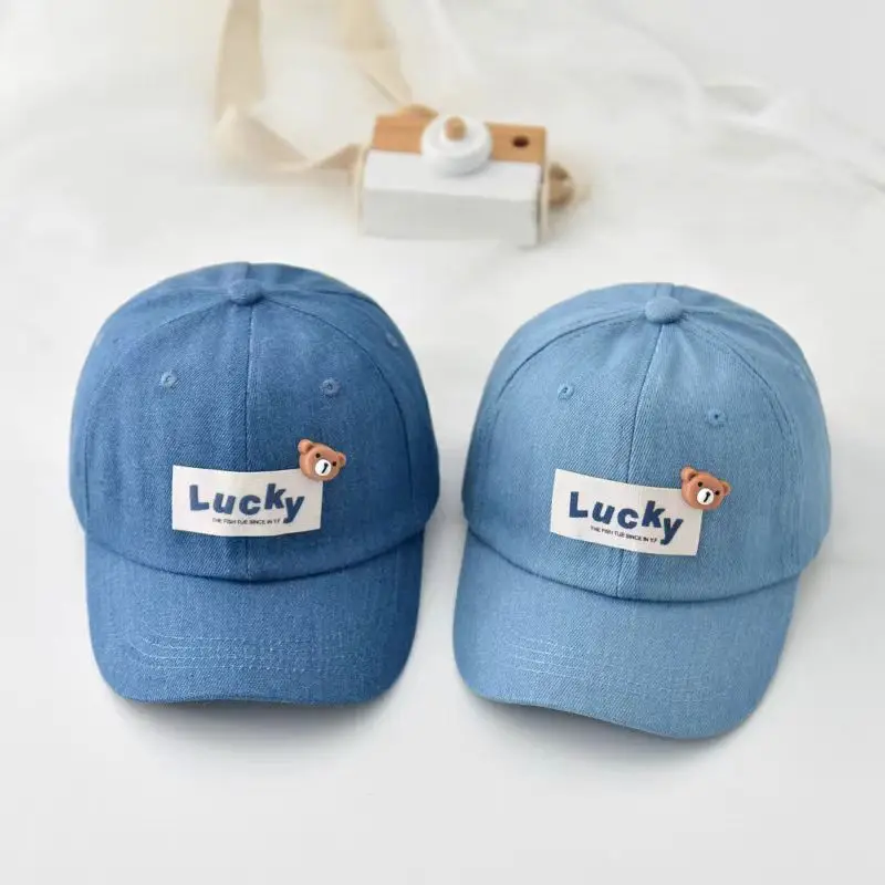 Children's Blue Baseball Caps Summer Sun Protection - Image 6