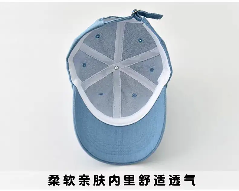 Children's Blue Baseball Caps Summer Sun Protection — feature 13