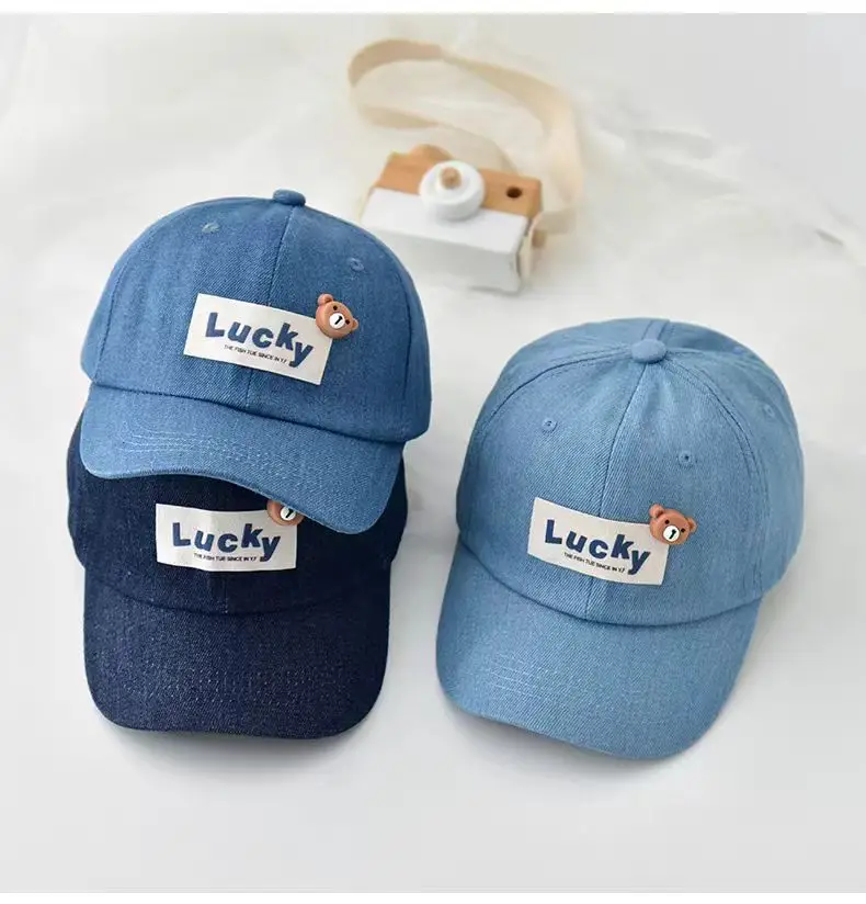 Children's Blue Baseball Caps Summer Sun Protection — feature 3