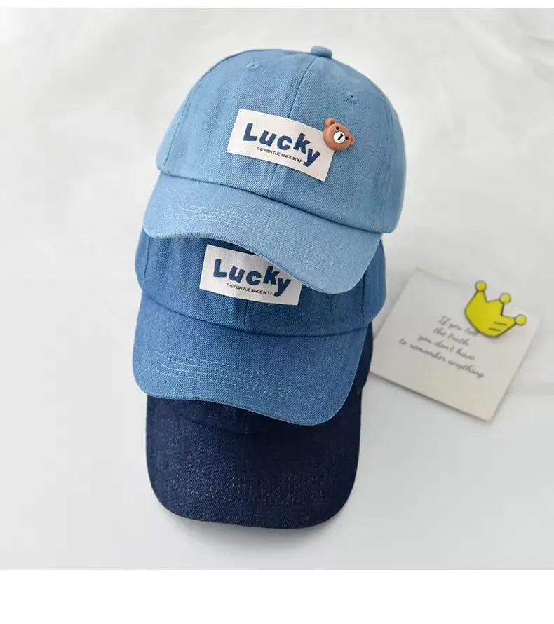 Children's Blue Baseball Caps Summer Sun Protection — feature 4