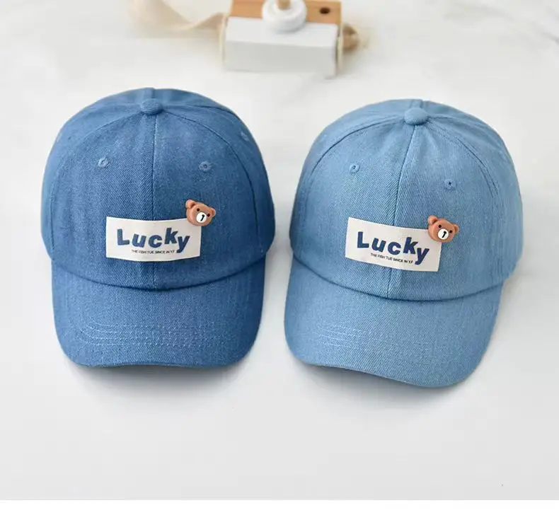Children's Blue Baseball Caps Summer Sun Protection — feature 5
