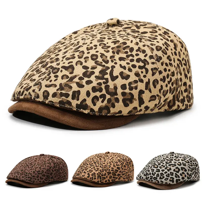 Leopard Print Forward Cap Spring Autumn New - Image 5