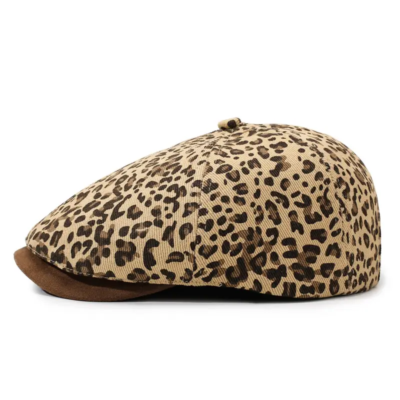 Leopard Print Forward Cap Spring Autumn New - Image 9