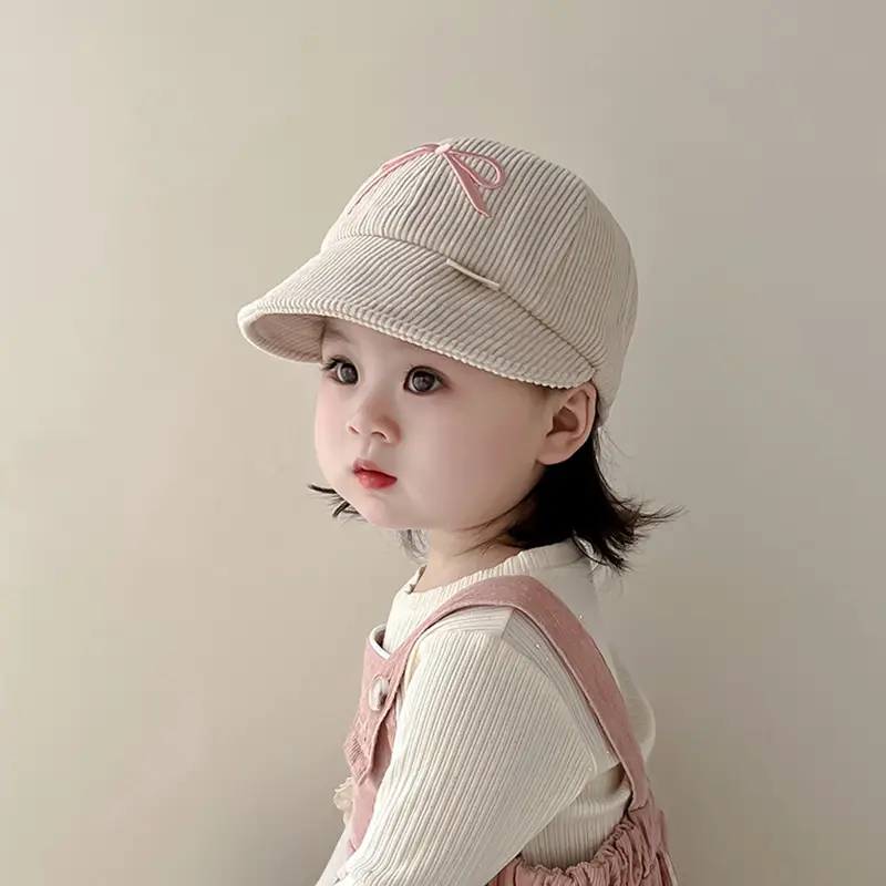 Children's Pink Bunny Cap Autumn Winter Warm Windproof Large Bristle - Image 5