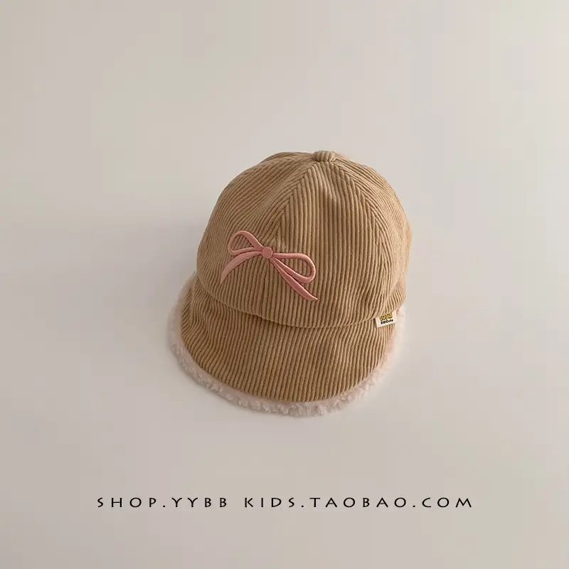 Children's Pink Bunny Cap Autumn Winter Warm Windproof Large Bristle - Image 9