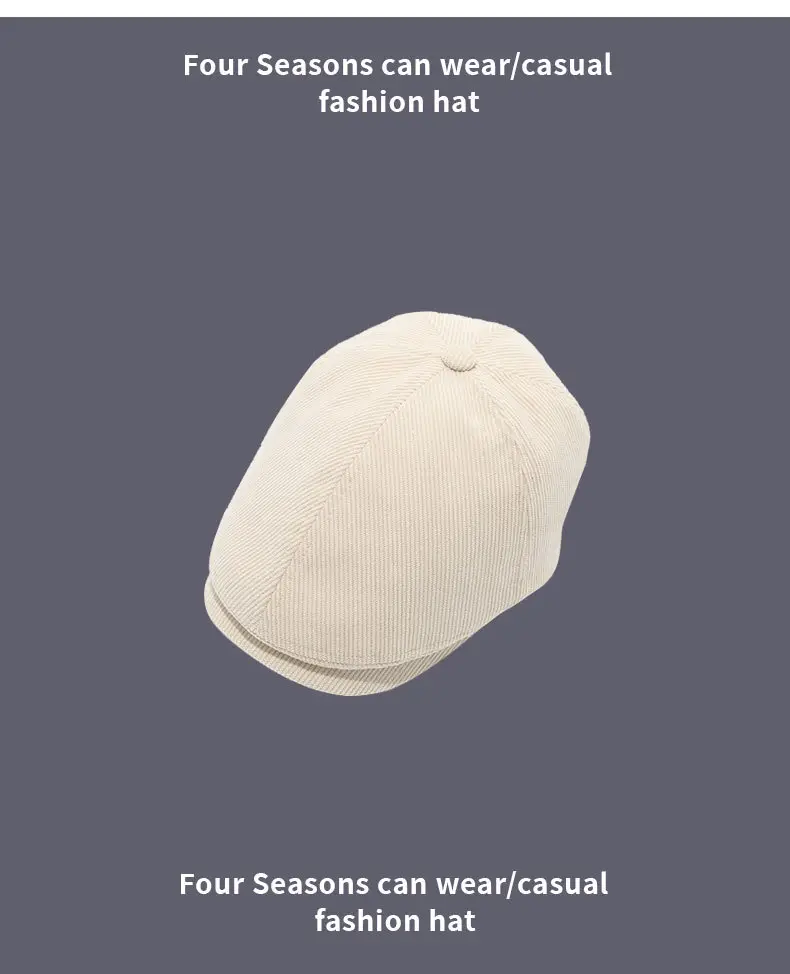 Black Japanese-Style Forward Cap for Women Winter — feature 11