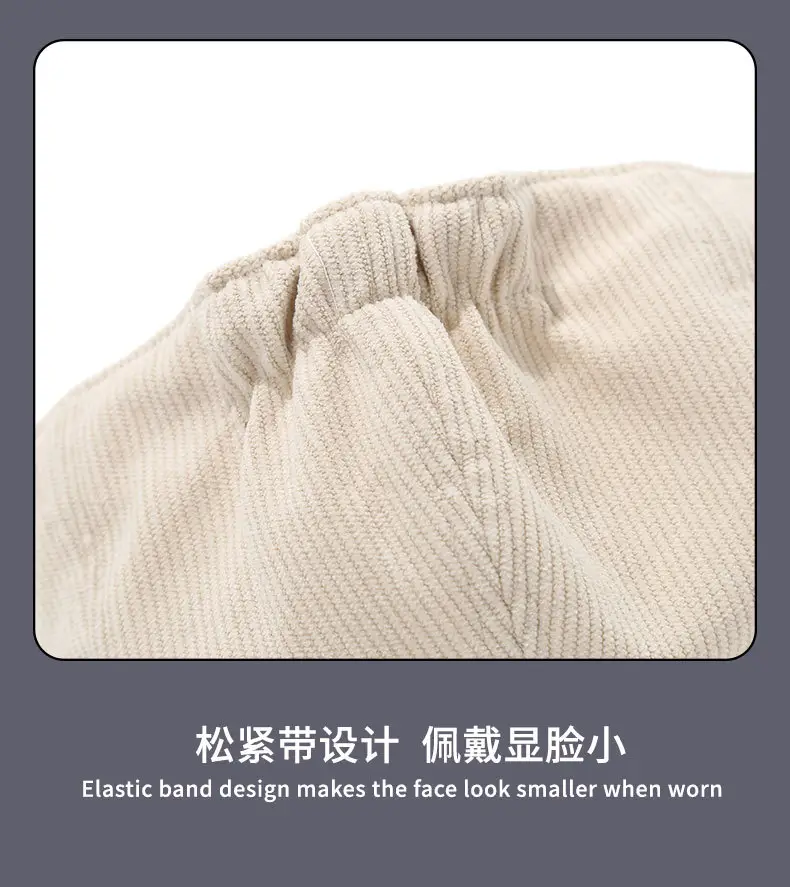 Black Japanese-Style Forward Cap for Women Winter — feature 13