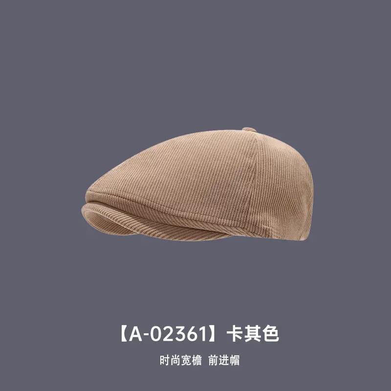 Black Japanese-Style Forward Cap for Women Winter - Image 2