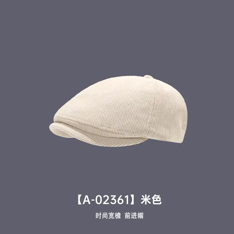 Black Japanese-Style Forward Cap for Women Winter - Image 3