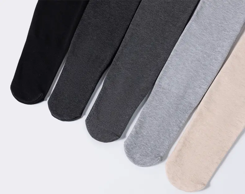 Gray Vertical Striped Leggings for Women, Autumn and Winter, Fleece-Lined, Thickened, Warm Cotton Pants, Slimming Tights — feature 21