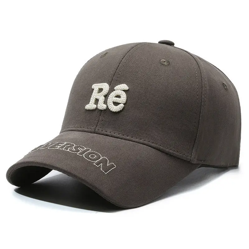 Women's Beige Embroidered Baseball Cap with "FASHION" Text - Image 2