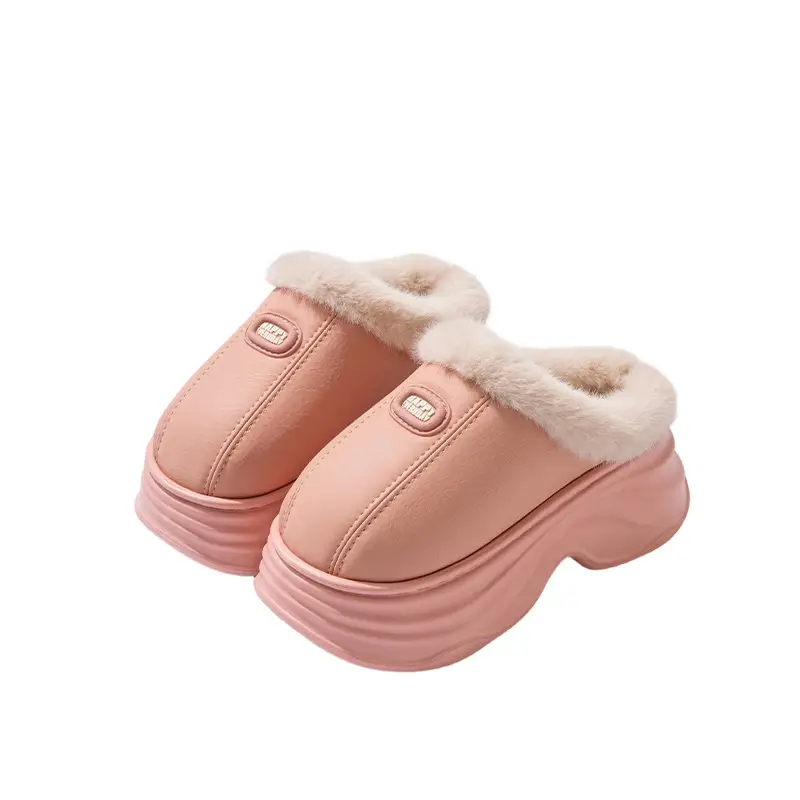 2025 New Winter Cotton Slippers for Women with Velvet and Velvet to Keep Warm at Home, Non-Slip Thick Soles, Cotton Shoes for Men in Winter - Image 8