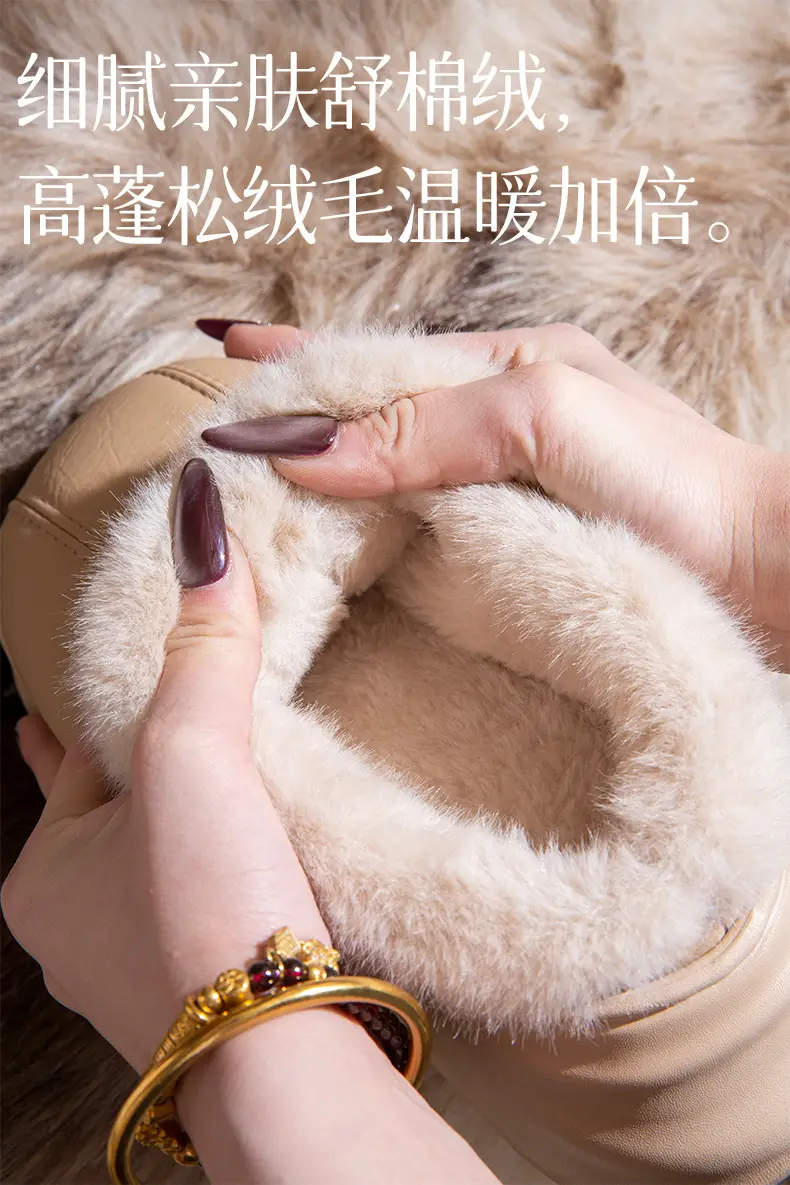 2025 New Winter Cotton Slippers for Women with Velvet and Velvet to Keep Warm at Home, Non-Slip Thick Soles, Cotton Shoes for Men in Winter — feature 4