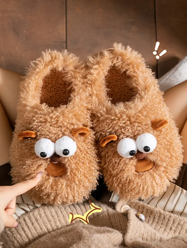 Brown Cartoon Cotton Slippers for Women 2025 — feature 4