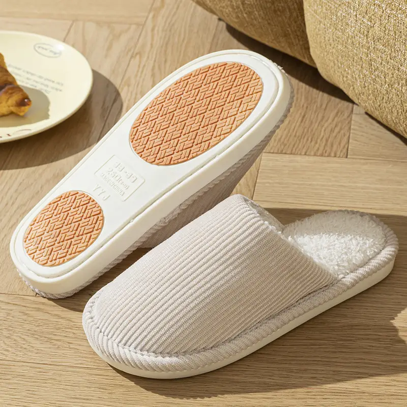 Elderly Non-Slip Silent Cotton Slippers Women Men Winter Warm - Image 7