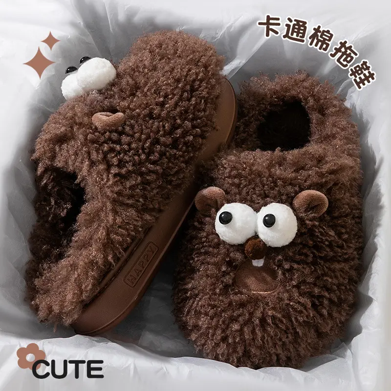 Furry Cotton Slippers for Women Pink 2025 - Image 11