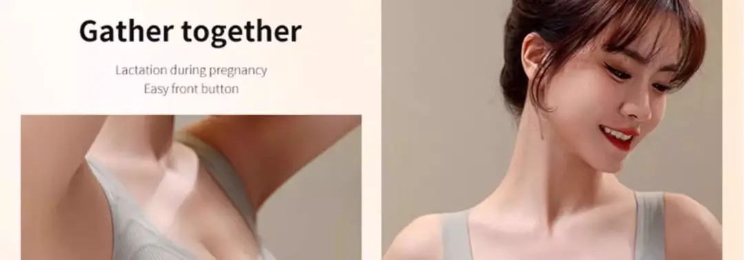 Front-Button Intimates for Women with Big Breasts, Push-Up, Auxiliary Breast Lift, Anti-Sagging, Lactation Period, Pregnant Women, Plus Size Bra — feature 38