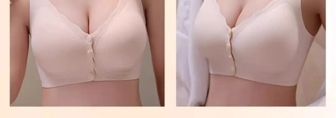 Front-Button Intimates for Women with Big Breasts, Push-Up, Auxiliary Breast Lift, Anti-Sagging, Lactation Period, Pregnant Women, Plus Size Bra — feature 40