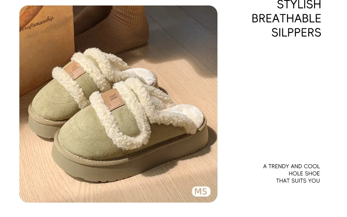 Women Winter Velvet Slippers with Thick Sole — feature 5