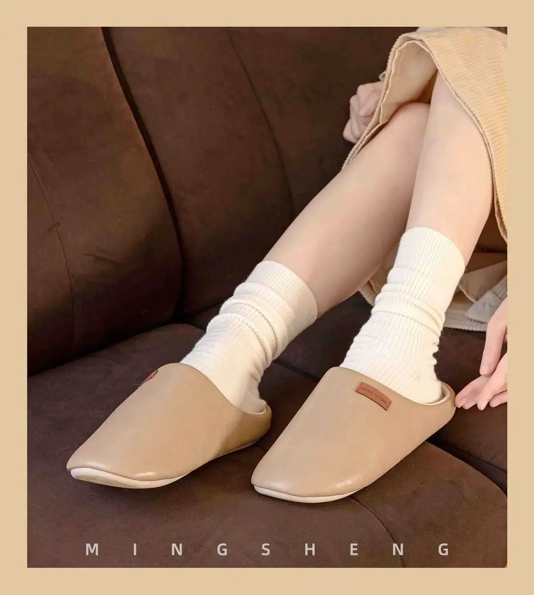 Japanese-Style Four-Season Silent Slippers for Women, Soft-Soled Non-Slip Cotton and Linen Slippers for Hospitality, Office, Home, Indoor Floor, Men's — feature 7