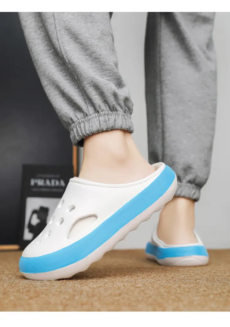 Cross-Border Large Size Cotton Slippers for Men in Winter Indoor Fleece-Lined Warm Thick-Soled Outer Wear Non-Slip Couple's Clogs Slippers — feature 16