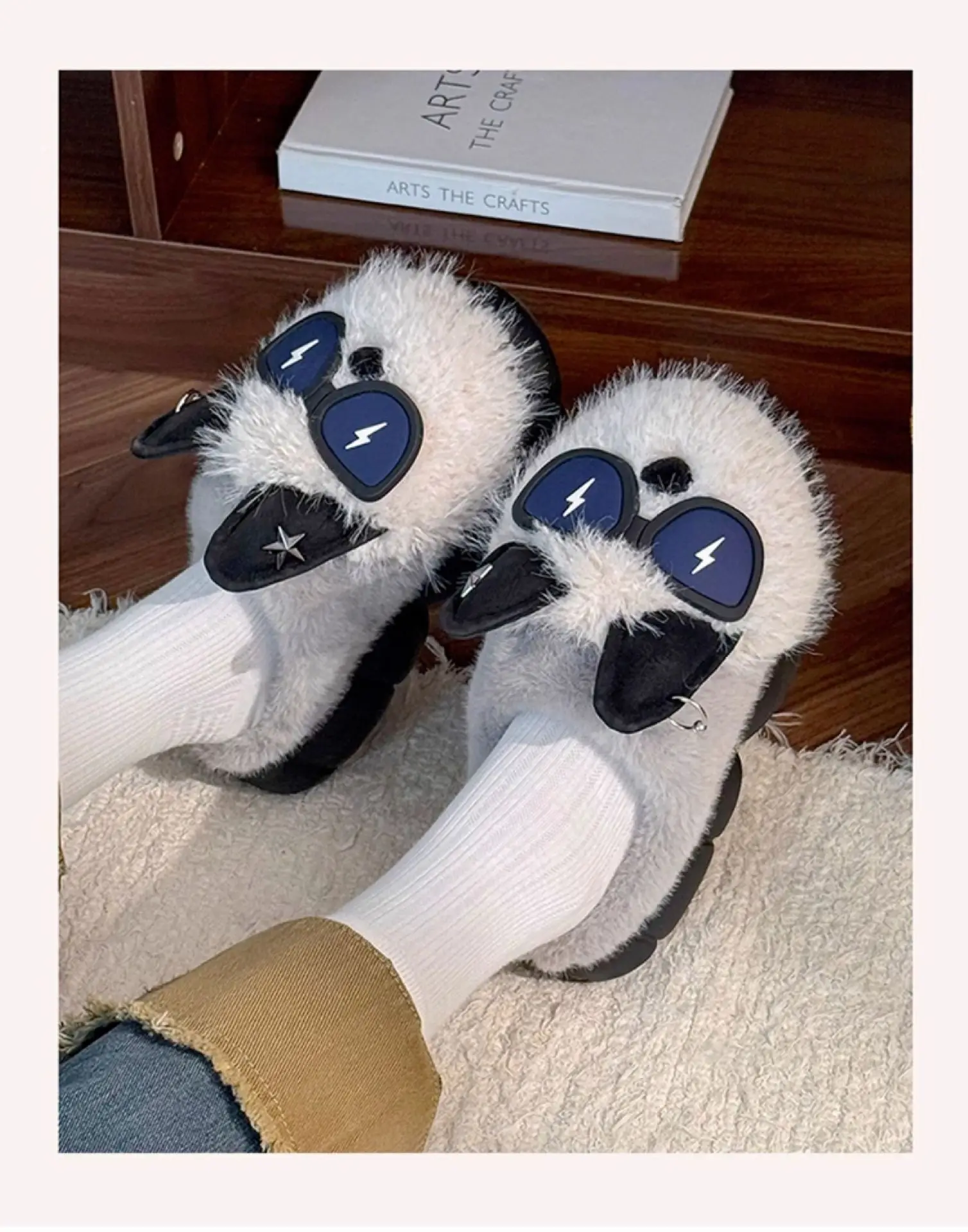 Glasses Puppy Warm Cotton Slippers Women 2025 — feature 10