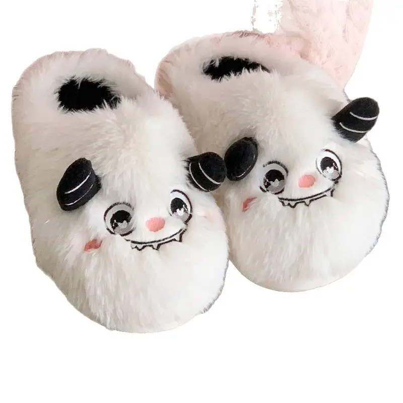 2025 Cartoon Cotton Slippers White Black Home Outdoor - Image 6