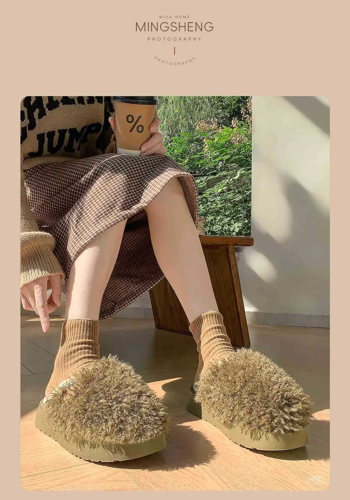 2025 Women Plush Fur Slippers Winter Casual Home Wear — feature 6